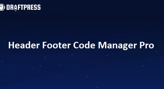 Header Footer Code Manager Pro