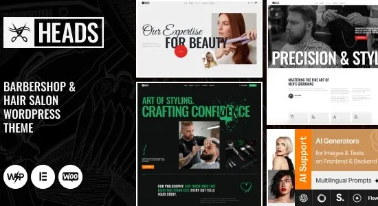 Heads – Barbershop & Hair Salon WordPress Theme