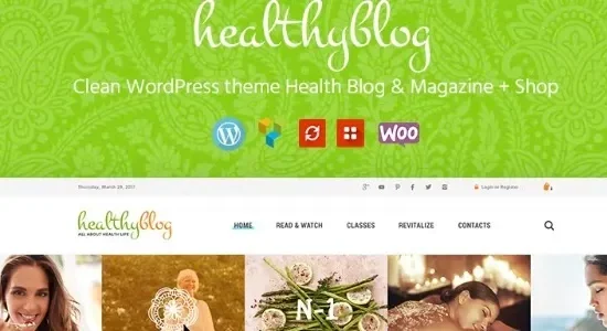 Healthy Living – Blog with Online Store Theme