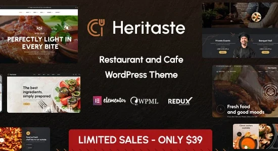 Heritaste – Restaurant WordPress Theme