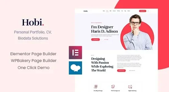 Hobi - Personal Portfolio WordPress Theme
