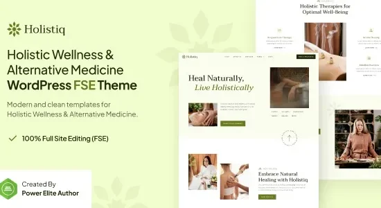 Holistiq - Holistic Wellness & Alternative Medicine FSE WordPress Theme