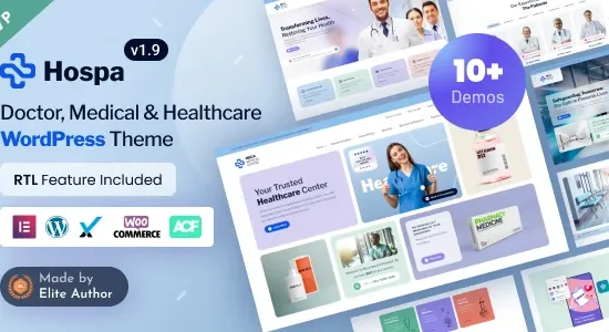Hospa - Doctors, Medical Clinic & Hospital WordPress Theme
