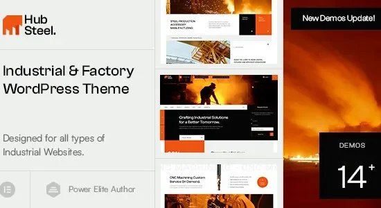Hubsteel Industrial & Factory WordPress Theme