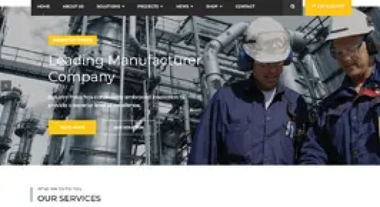 Industry – WordPress Theme for Factory and Industrial Business