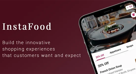 InstaFood QR Menu, food delivery, pickup and dine-in for WordPress