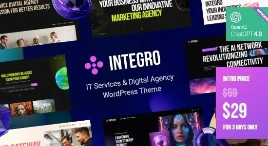 Integro - IT Services & Digital Agency WordPress Theme