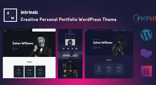 Intrinsic - Creative Personal Portfolio WordPress Themes