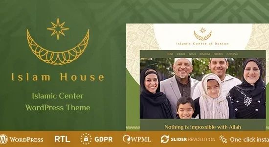 Islam House - Mosque and Religion WordPress Theme
