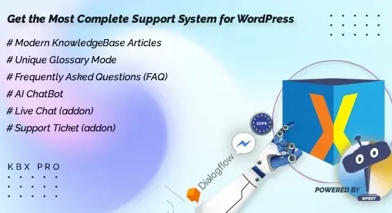 KBx Pro KnowledgeBase Glossary, FAQ & HelpDesk ChatBot