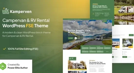 Kamperven – Campervan & RV Rental FSE WordPress Theme