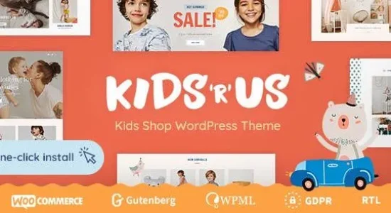 Kids R Us – Toy Store and Kids Clothes Shop Theme