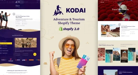 Kodai - Adventure Tour, Travel Shopify Theme