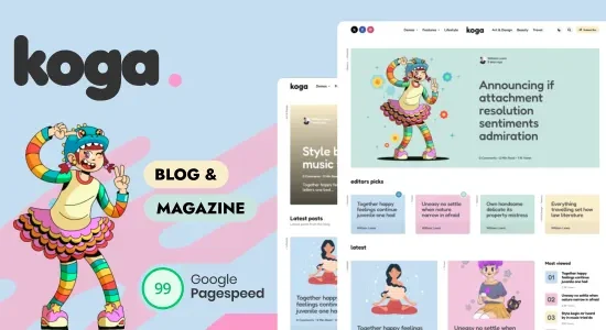 Koga - Blog & Magazine WordPress Theme