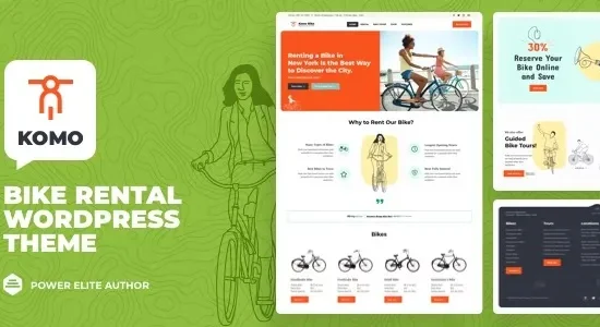 Komo – Bike Rental Shop WordPress Theme