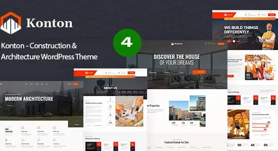 Konton 1.0.3 – Construction & Architecture WordPress Theme