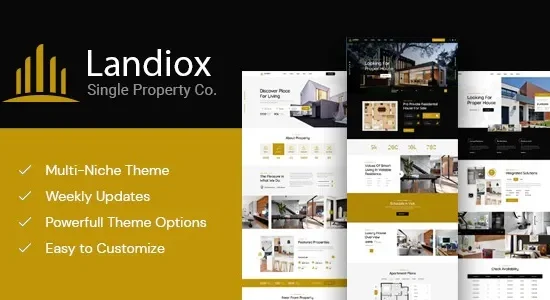 Landiox 1.0.4 – Single Property WordPress Theme