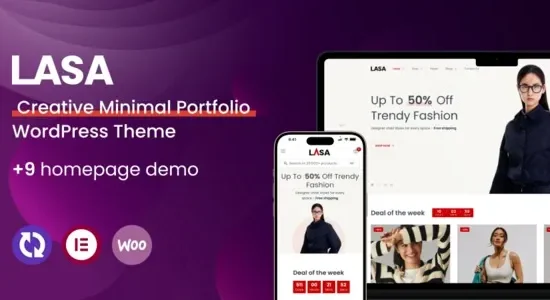 Lasa – Creative Minimal WooCommerce WordPress Theme