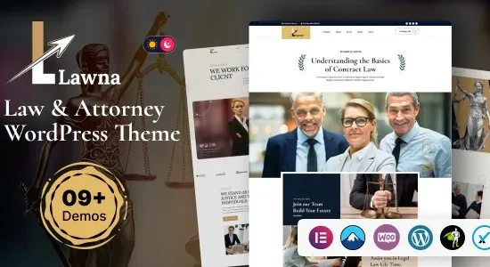 Lawna - Lawyer & Law Firm WordPress Theme