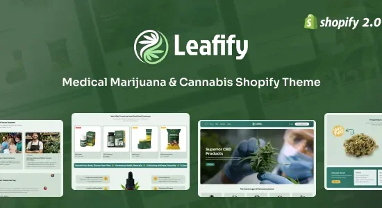 Leafify - Shopify Medical Store, Marijuana Theme