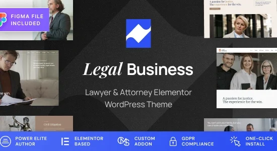 Legal Business Attorney & Lawyer WordPress Theme