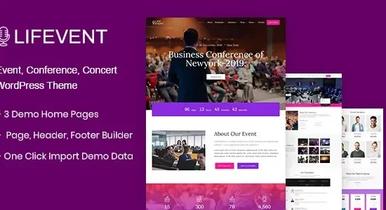 Lifevent Event Conference WordPress Theme