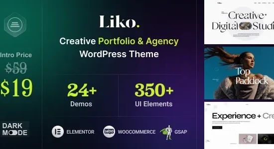 Liko – Creative Agency & Portfolio WordPress Theme