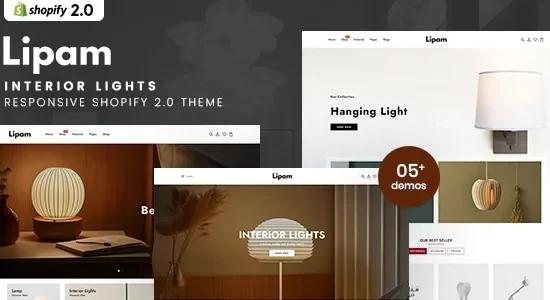 Lipam - Interior Lights Responsive Shopify 2.0 Theme