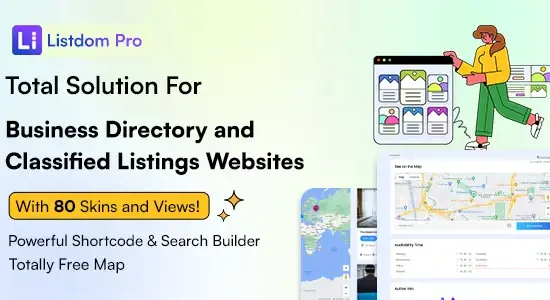 Listdom Pro Business Directory and Classified Ads Listings WordPress Plugin