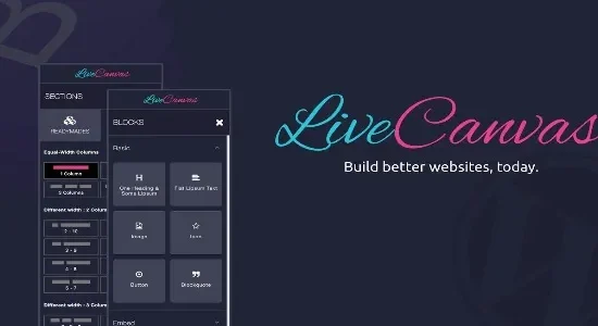 LiveCanvas – Pure HTML and CSS WordPress builder