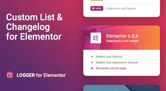 Logger -Changelog & Custom List for Elementor