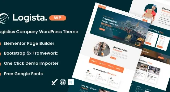 Logista 1.0.0 – Logistics Company WordPress Theme