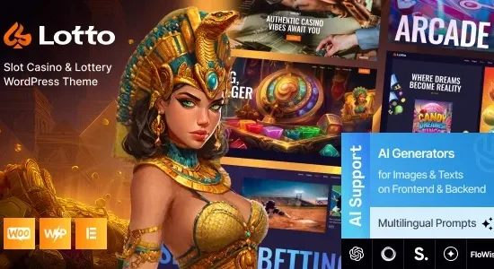 Lotto - Slot Casino & Lottery WordPress Theme