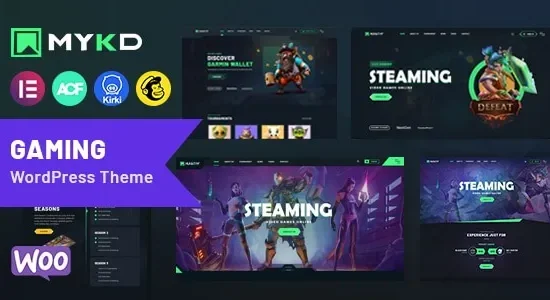 MYKD eSports and Gaming NFT WordPress Theme