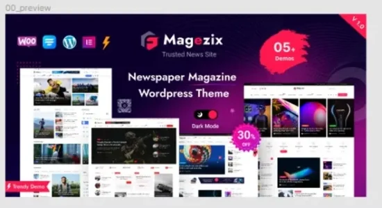 Magezix 1.0.7 – Newspaper & Magazine WordPress Theme