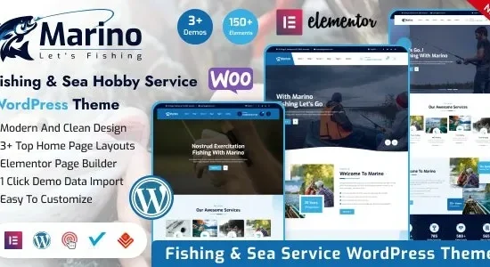 Marino - Fishing & Sea Hobby WordPress Theme