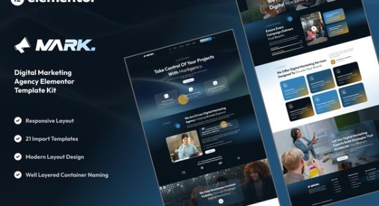Markagency Digital Marketing Agency Elementor Template Kit