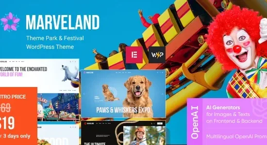 Marveland 1.0 – Theme Park & Festival WordPress Theme