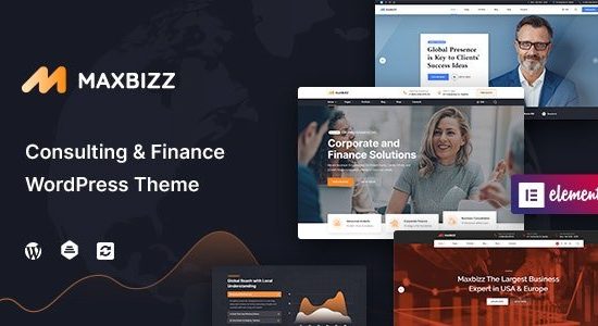 Maxbizz 1.2.3.13 – Consulting & Financial Elementor WordPress Theme