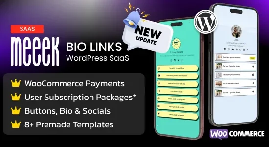 Meeek - Link in Bio SaaS (WordPress)