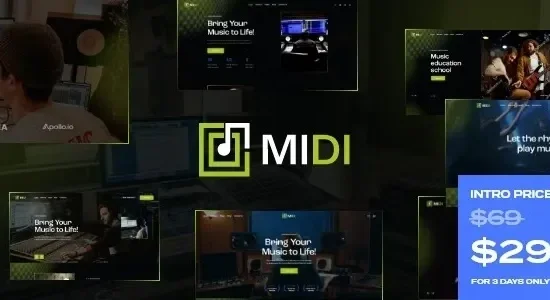 Midi – Sound & Music Production WordPress Theme