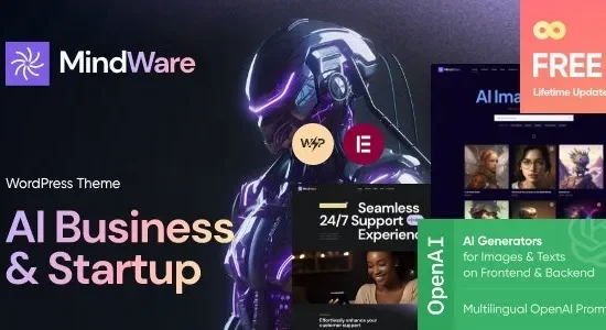 MindWare - AI Startup, AI App & Machine Learning WordPress Theme