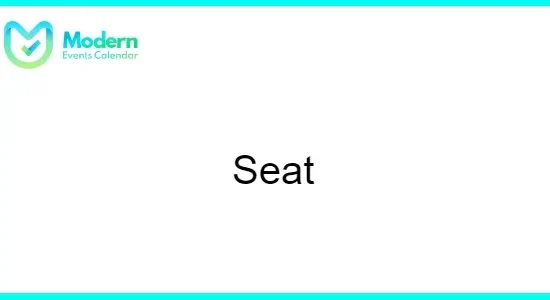 Modern Events Calendar Seat