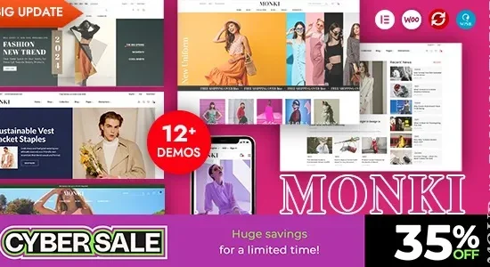 Monki - Elementor Fashion WooCommerce WordPress Theme
