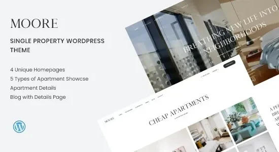 Moore 1.1.3 – Single Property WordPress Theme