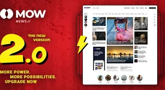 Mow – Blog & Magazine WordPress Theme