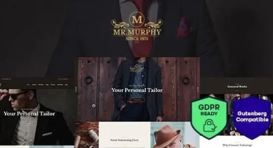 Mr. Murphy - Custom Dress Tailoring Clothing WordPress Theme
