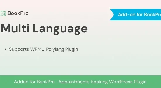 Multi Language Add-on for BookPro Plugin