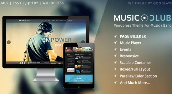 Music Club - Band Party WordPress