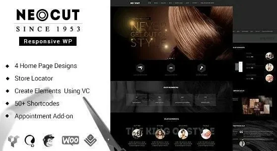 Neo Salon 3.5 – Barber Shop WordPress Theme